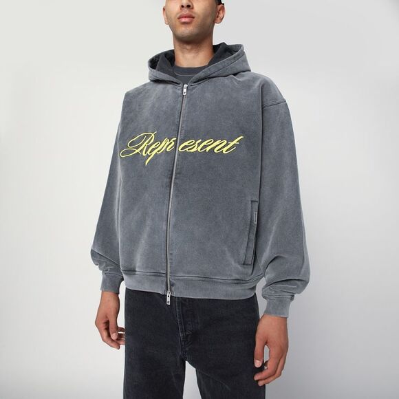 Represent Gray Cotton Sweatshirt